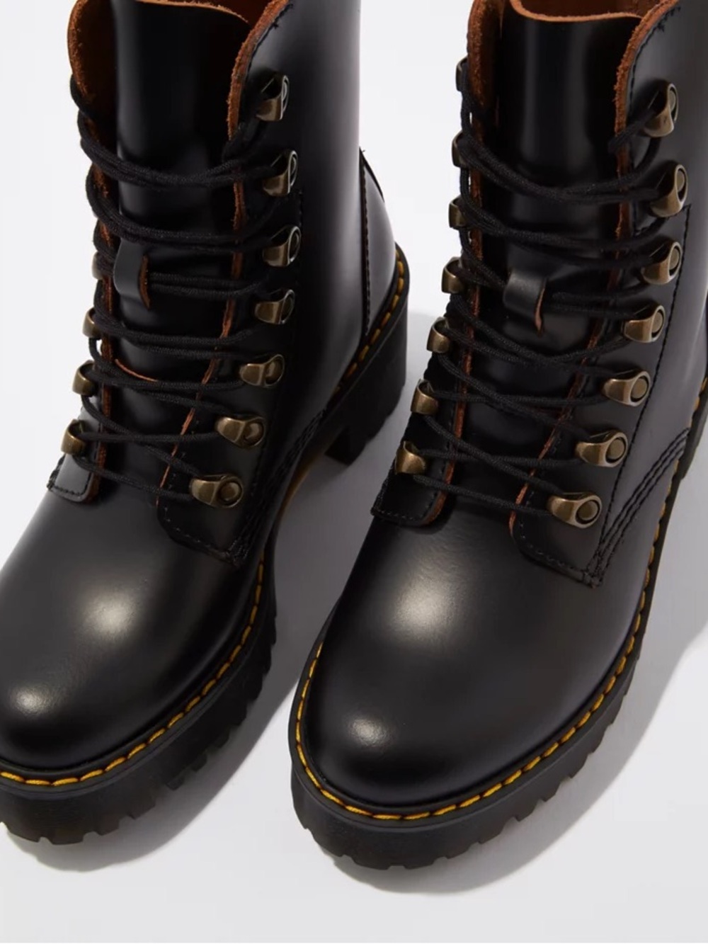 Dr. Martens Women's Leather Leona Platform Boot - Picture 2 of 4